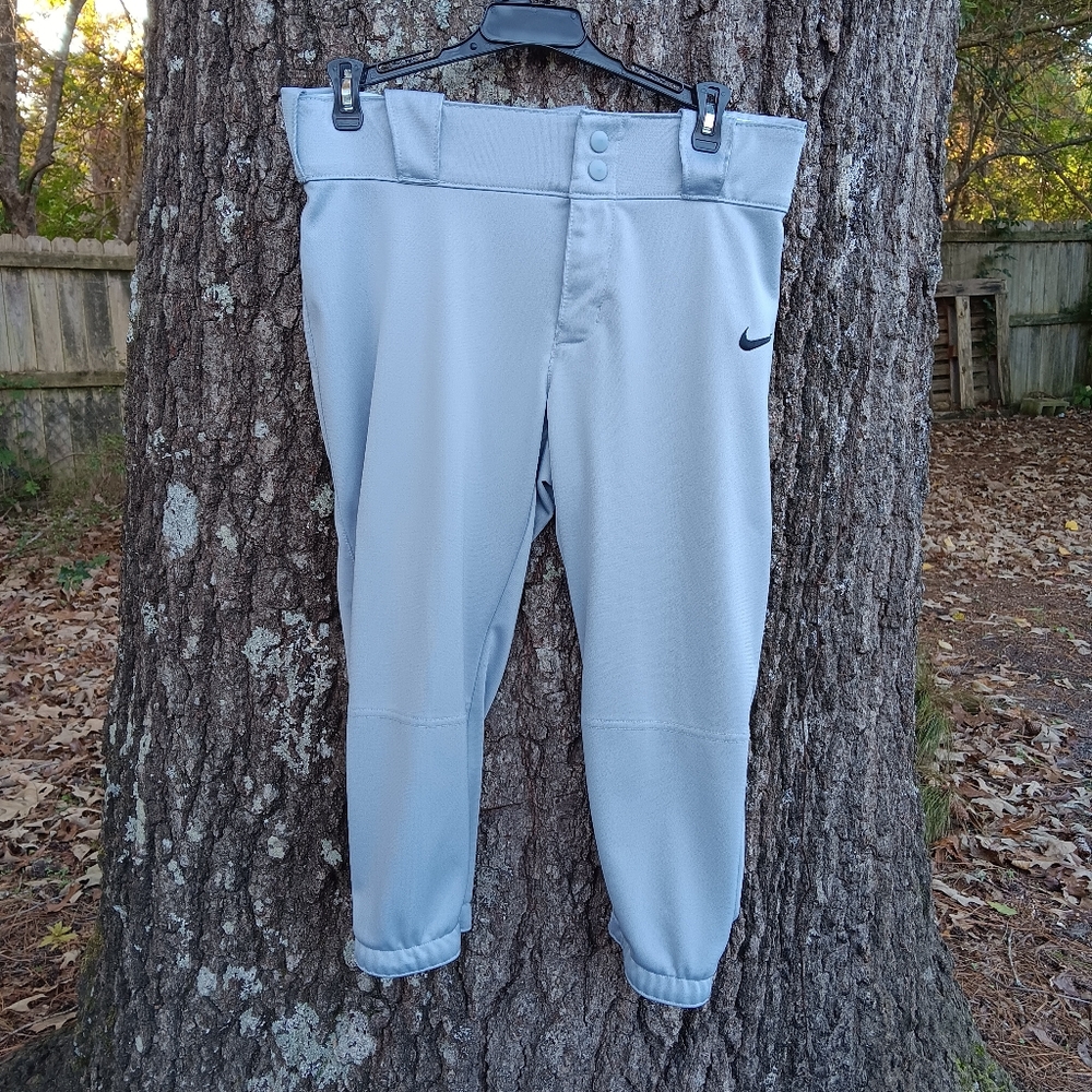 NIKE Gray Knicker Baseball Pants M